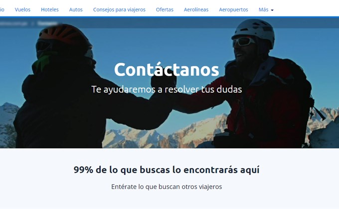 Teléfonos de contacto eDestinos