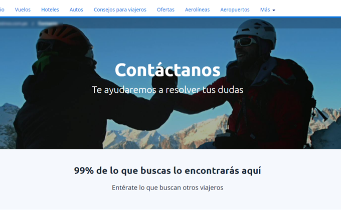 Teléfonos de contacto eDestinos