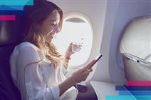 Използване на мобилен телефон в самолета